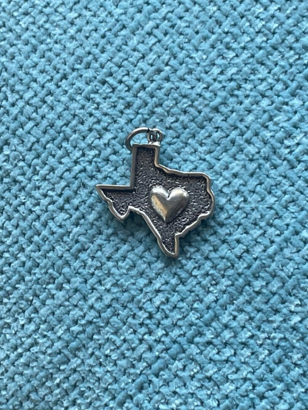 Sterling Silver Heart of Texas Pendant.